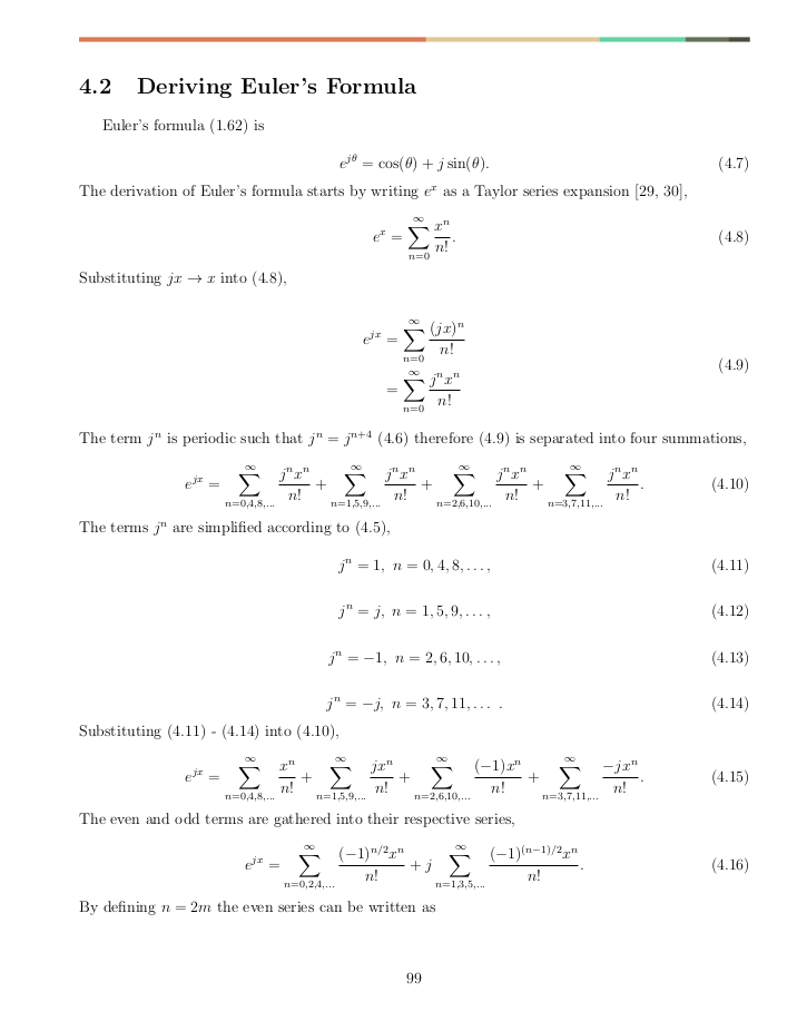 Deriving Euler's formula