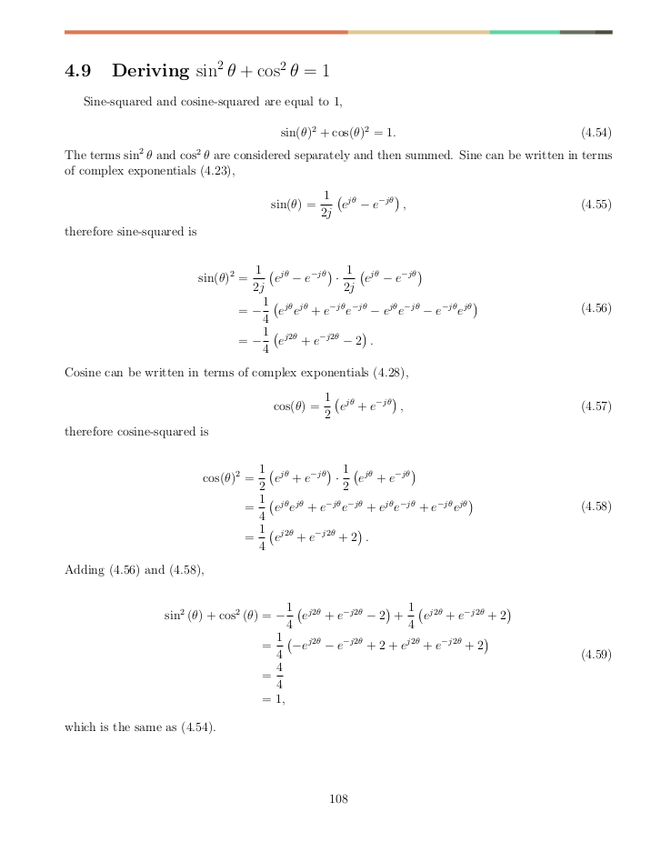 Deriving sine squared plus cosine squared