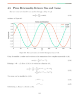 Phase relationship between sine and cosine